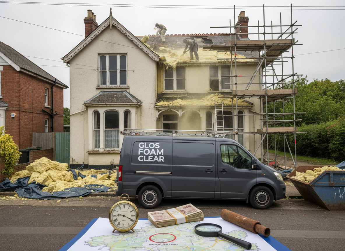 What Influences Spray Foam Removal Costs in Gloucestershire