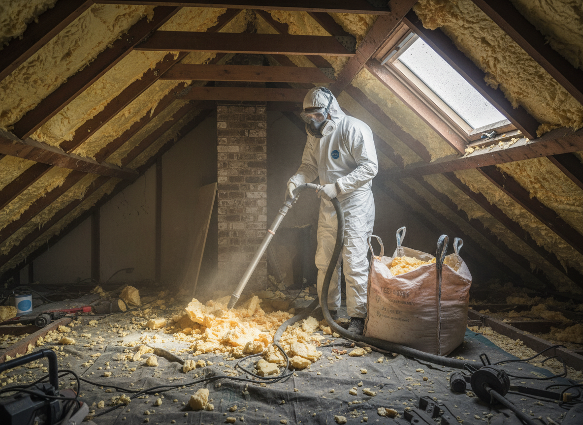 Loft Spray Foam Removal in Cheltenham, Gloucestershire